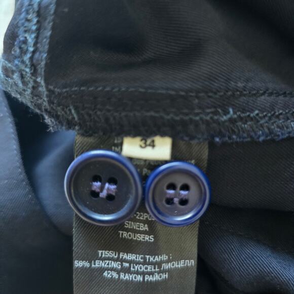 Isabel Marant Etoile Sineba Paperbag Belted Pants Navy 34/ XS (Fits like S) - Picture 7 of 10